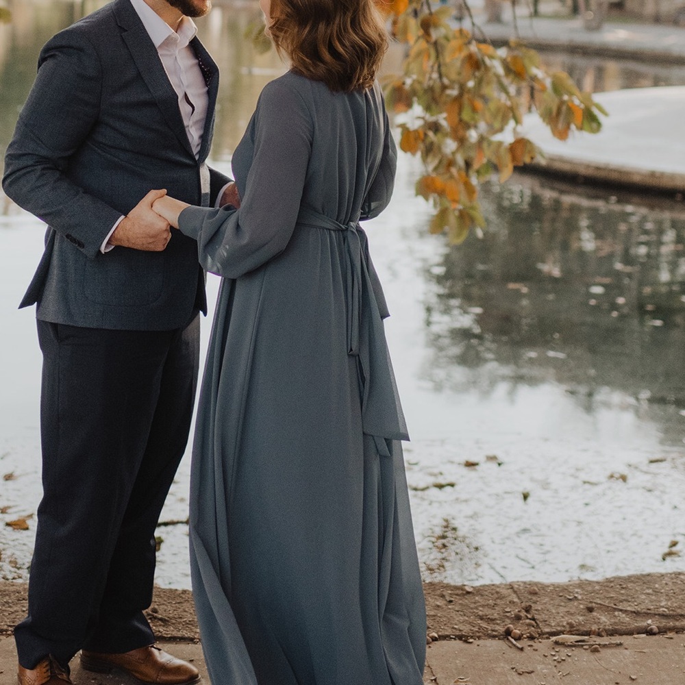 Baltic Born Lydia Maxi Dress in Slate Blue